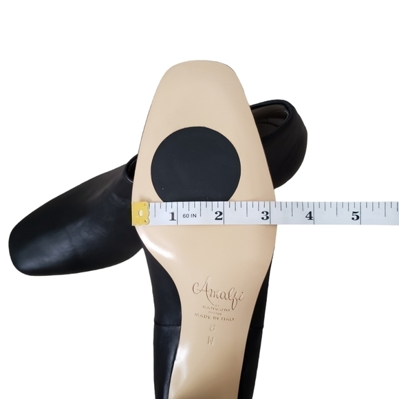 AMALFI by Rangoni Leather Square Toe Heeled Chelsea Boots Narrow Fit - Picture 15 of 16